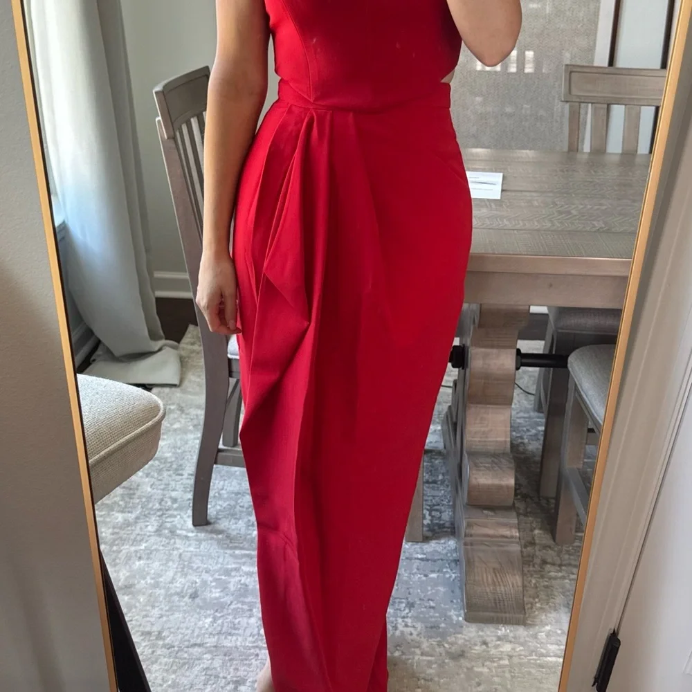 Red Evening Skirt - Picture 4 of 7